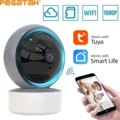 Tuya WIFI PTZ Camera 1080P HD Indoor Baby Monitor Smart Home Wireless Night Vision P2P Security Video Surveillance IP Cameras