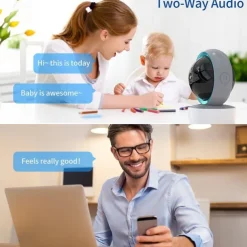 Tuya WIFI PTZ Camera 1080P HD Indoor Baby Monitor Smart Home Wireless Night Vision P2P Security Video Surveillance IP Cameras