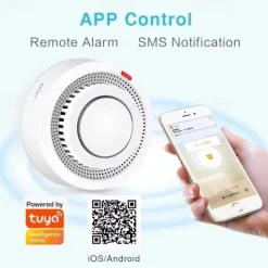 Tuya ZigBee Smart Smoke Detector Security Protection Smoke Alarm Fire Protection For Home Security System Via Smart Life Ap