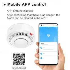 Tuya ZigBee Smart Smoke Detector Security Protection Smoke Alarm Fire Protection For Home Security System Via Smart Life Ap