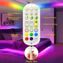 TV LED Backlight Strip RGBIC Programmable Music Synchronization Timing Bluetooth APP Control 2.4G Control 1-5M TV/Monitor Backlight Indoor or Outdoor Activities Festival Decoration USB 5050 Light Strip