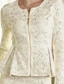 Two Piece Sheath Mother of the Bride Dress Wedding Guest Elegant Party Scoop Neck Knee Length Lace Long Sleeve Wrap Included with Solid Color Race Day Dress free custom size