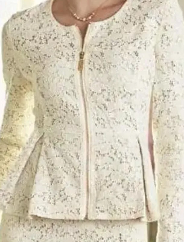 Two Piece Sheath Mother of the Bride Dress Wedding Guest Elegant Party Scoop Neck Knee Length Lace Long Sleeve Wrap Included with Solid Color Race Day Dress free custom size