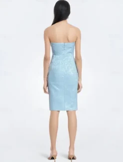 Two Piece Sheath Mother of the Bride Dress Wedding Guest Elegant Party Scoop Neck Knee Length Lace Long Sleeve Wrap Included with Solid Color Race Day Dress free custom size