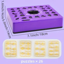 Two-Player Concentration Shape Puzzle Game - Learning & Education Early Development & Activity Toys - Enhance Problem-Solving Skills Boost Concentration and Foster Healthy Competition with This Inte