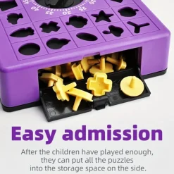 Two-Player Concentration Shape Puzzle Game - Learning & Education Early Development & Activity Toys - Enhance Problem-Solving Skills Boost Concentration and Foster Healthy Competition with This Inte