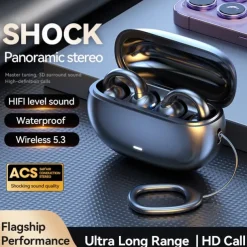 TWS Bluetooth Earphone Clip Ear Type Sports and Leisure Headphones 5.3 Wireless Headset Waterproof Earbuds Stereo Noise Reduction Sport Earphones