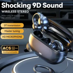 TWS Bluetooth Earphone Clip Ear Type Sports and Leisure Headphones 5.3 Wireless Headset Waterproof Earbuds Stereo Noise Reduction Sport Earphones