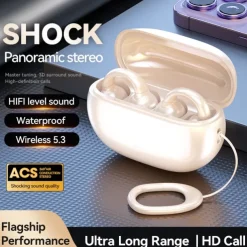 TWS Bluetooth Earphone Clip Ear Type Sports and Leisure Headphones 5.3 Wireless Headset Waterproof Earbuds Stereo Noise Reduction Sport Earphones