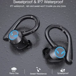 TWS Wireless Earphones Bluetooth-compatible 5.1 Headphones IPX7 Waterproof Earbuds LED Display HD Stereo Mic for Xiaomi iPhone