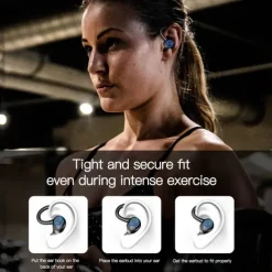 TWS Wireless Earphones Bluetooth-compatible 5.1 Headphones IPX7 Waterproof Earbuds LED Display HD Stereo Mic for Xiaomi iPhone