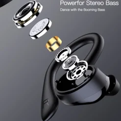 TWS Wireless Earphones Bluetooth-compatible 5.1 Headphones IPX7 Waterproof Earbuds LED Display HD Stereo Mic for Xiaomi iPhone