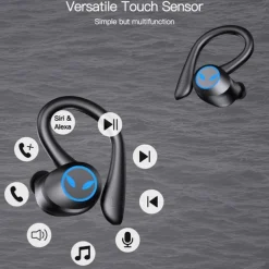 TWS Wireless Earphones Bluetooth-compatible 5.1 Headphones IPX7 Waterproof Earbuds LED Display HD Stereo Mic for Xiaomi iPhone