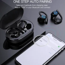 TWS Wireless Earphones Bluetooth-compatible 5.1 Headphones IPX7 Waterproof Earbuds LED Display HD Stereo Mic for Xiaomi iPhone