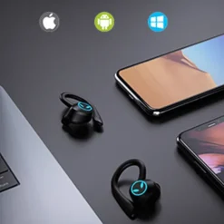 TWS Wireless Earphones Bluetooth-compatible 5.1 Headphones IPX7 Waterproof Earbuds LED Display HD Stereo Mic for Xiaomi iPhone