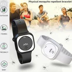 Ultrasonic Anti-Mosquito Bracelet – Wearable Slim Bracelet for Children, Adults, Pregnant Women, Outdoor Use