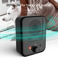 Ultrasonic Dog Bark Deterrent Anti Barking Device Adjustable Sensitivity and Frequency Levels Sonic Bark Contral Device 33 Ft Range Rechargeable Dog Bark Control