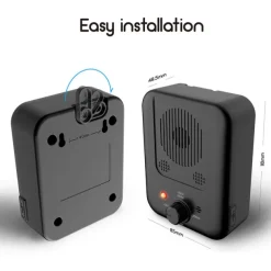 Ultrasonic Dog Bark Deterrent Anti Barking Device Adjustable Sensitivity and Frequency Levels Sonic Bark Contral Device 33 Ft Range Rechargeable Dog Bark Control