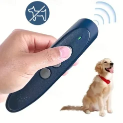 Ultrasonic Dog Repeller Mini Handheld Anti-barking Tool Stop BarkingLED Training Device Pet Cat Ultrasonic Sound Dog Repeller