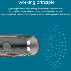 Ultrasonic Dog Repeller Mini Handheld Anti-barking Tool Stop BarkingLED Training Device Pet Cat Ultrasonic Sound Dog Repeller