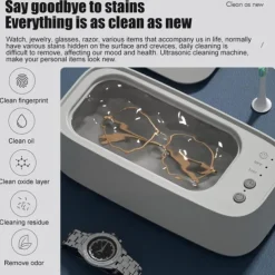 Ultrasonic Jewelry Cleaner Jewelry Cleaner With Steel Tank For Glasses Watches Earrings Rings Necklaces Coins