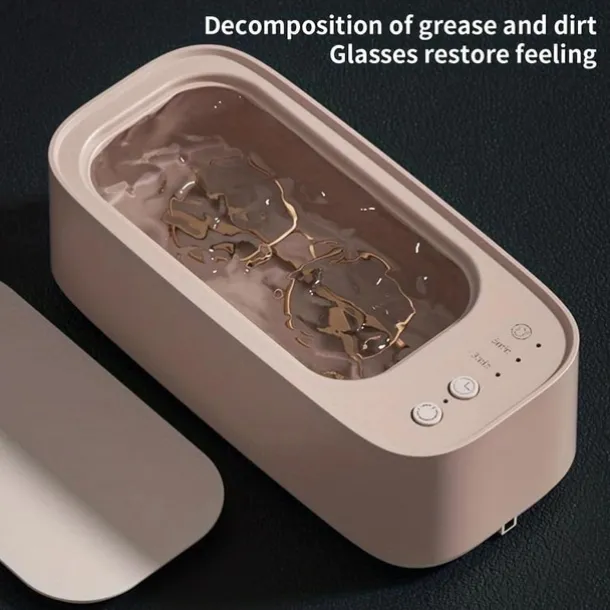 Ultrasonic Jewelry Cleaner Jewelry Cleaner With Steel Tank For Glasses Watches Earrings Rings Necklaces Coins