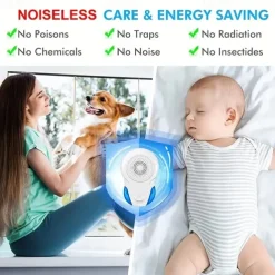 Ultrasonic Pest Repeller – Indoor Plug-In Device for Roaches, Mice, Spiders, Bugs and Insects, Suitable for Kitchen and Office