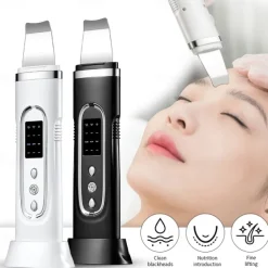 Ultrasonic Skin Scrubber Electric Facial Cleansing Pore Deep Cleaner Acne Blackhead Remover Peeling Shovel Device Beauty Machine
