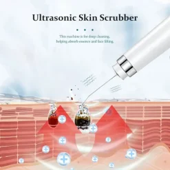 Ultrasonic Skin Scrubber Electric Facial Cleansing Pore Deep Cleaner Acne Blackhead Remover Peeling Shovel Device Beauty Machine