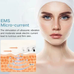 Ultrasonic Skin Scrubber Electric Facial Cleansing Pore Deep Cleaner Acne Blackhead Remover Peeling Shovel Device Beauty Machine