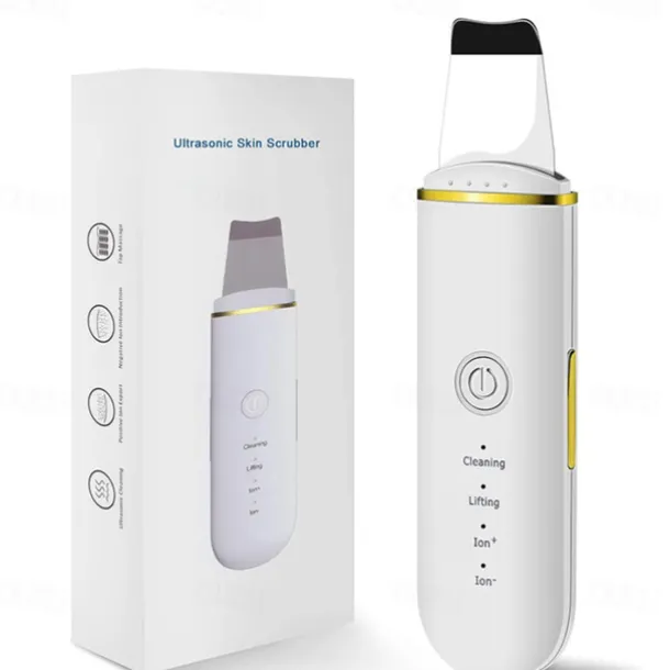 Ultrasonic Skin Scrubber Deep Face Cleaning Machine Peeling Shovel Facial Pore Cleaner Face Skin Scrubber Lift Machine