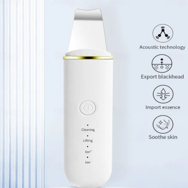 Ultrasonic Skin Scrubber Deep Face Cleaning Machine Peeling Shovel Facial Pore Cleaner Face Skin Scrubber Lift Machine
