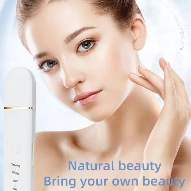 Ultrasonic Skin Scrubber Deep Face Cleaning Machine Peeling Shovel Facial Pore Cleaner Face Skin Scrubber Lift Machine