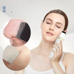 Ultrasonic Skin Scrubber Vibration Face Spatula Blackhead Remover Facial Scrubber Shovel Clean Cavitation Peeling Facial Lifting