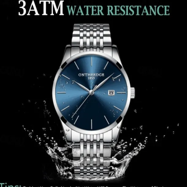 Ultra-Thin Men's Quartz Watch Men Analog Luxury Minimalist Classic Wristwatch Waterproof Calendar Chronograph Stainless Steel Watches