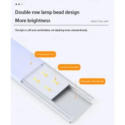 Ultra-thin Smart LED Strip Light Motion Sensor Cabinet Light, Magnetic Rechargeable Human Body Induction Light Strip, Self-Adhesive for Cabinet, Wine Cabinet, Wardrobe