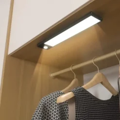 Ultra-Thin Wireless Magnetic Sensor LED Cabinet Lights, Human Body Induction with Rechargeable Wine Closet Light for Indoor Use 10/20/30/40cm