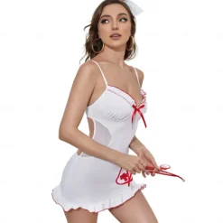 Uniforms Career Costumes Nurse Halloween Cosplay Costume Outfits Cosplay Sexy Costume Adults' Women's Masquerade Masquerade Easy Halloween Costumes Dress Up