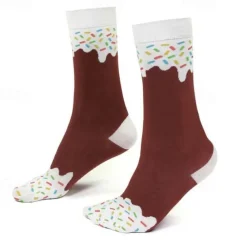 Unique Design Women Donut Colorful Gift Crew Cute Socks Novelty Socks Lady Fashion Socks for Women Elites