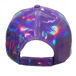 Unisex Baseball Cap Sun Hat Black Silver Laser Nonwoven Fashion Casual Minimalism Outdoor Vacation Plain Adjustable Fashion