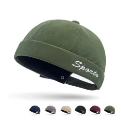 Unisex Beanie Hat Docker Cap Brimless Hats Black Red Polyester Fashion Casual Minimalism Outdoor Vacation Plain Adjustable Fashion