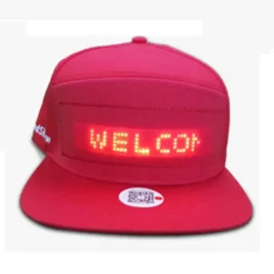 Unisex Bluetooth LED Mobile Phone APP Controlled Baseball Hat Scroll Message Display Board Hip Hop Street Snapback Cap