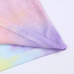 Unisex Boys Girls' 3D Tie Dye Sports Suit Hoodie Set Tracksuits Long Sleeve Spring Fall Daily Casual Comfort Kids 4-12 Years Hooded Outdoor Vacation Sports Tailored Fit