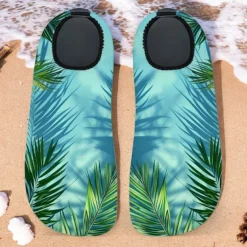 Unisex 3D Alligator Print Water Shoes – Quick-Dry Barefoot Aqua Socks for Beach, Swimming, Surfing & Outdoor Activities