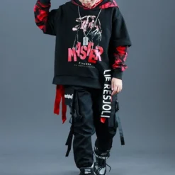 Unisex 3D Letter Hoodie & Sweatpants Set Clothing Set Long Sleeve Fall Winter Fashion Street Style Kids 3-13 Years Vacation Street Regular Fit