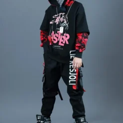 Unisex 3D Letter Hoodie & Sweatpants Set Clothing Set Long Sleeve Fall Winter Fashion Street Style Kids 3-13 Years Vacation Street Regular Fit