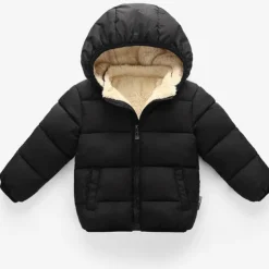 Unisex 3D Plain Coat Down Coat Puffer Jacket Long Sleeve Fall Winter Active Cool Kids 3-10 Years Regular Fit