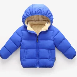Unisex 3D Plain Coat Down Coat Puffer Jacket Long Sleeve Fall Winter Active Cool Kids 3-10 Years Regular Fit