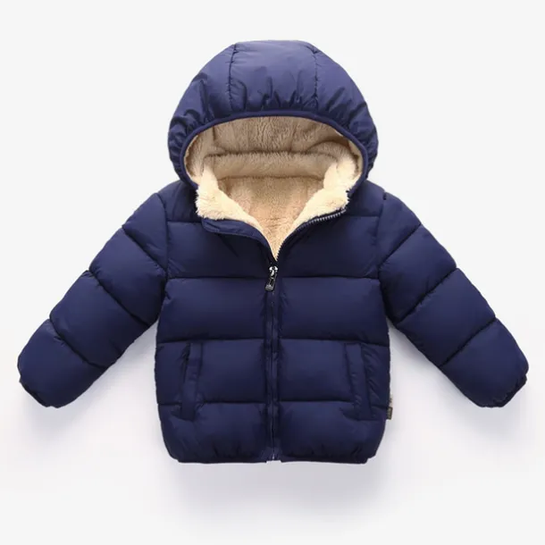 Unisex 3D Plain Coat Down Coat Puffer Jacket Long Sleeve Fall Winter Active Cool Kids 3-10 Years Regular Fit