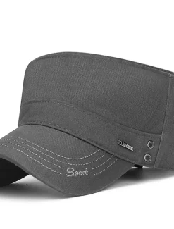 Unisex Flat Cap Baseball Cap Military Cap Cadet Hat Black Dark Navy Polyester Warm Vintage Casual Minimalism Outdoor Vacation Plain Adjustable Sunscreen Fashion